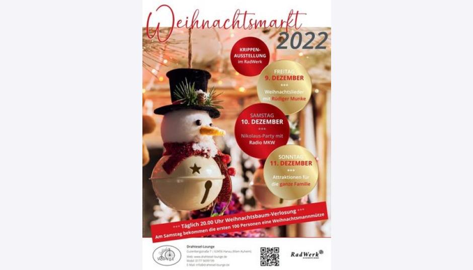 Radwerk Hanau Café Hanau Klein-Auheim Weihnachtsmarkt 2022 im RadWerk | EventTigerchen